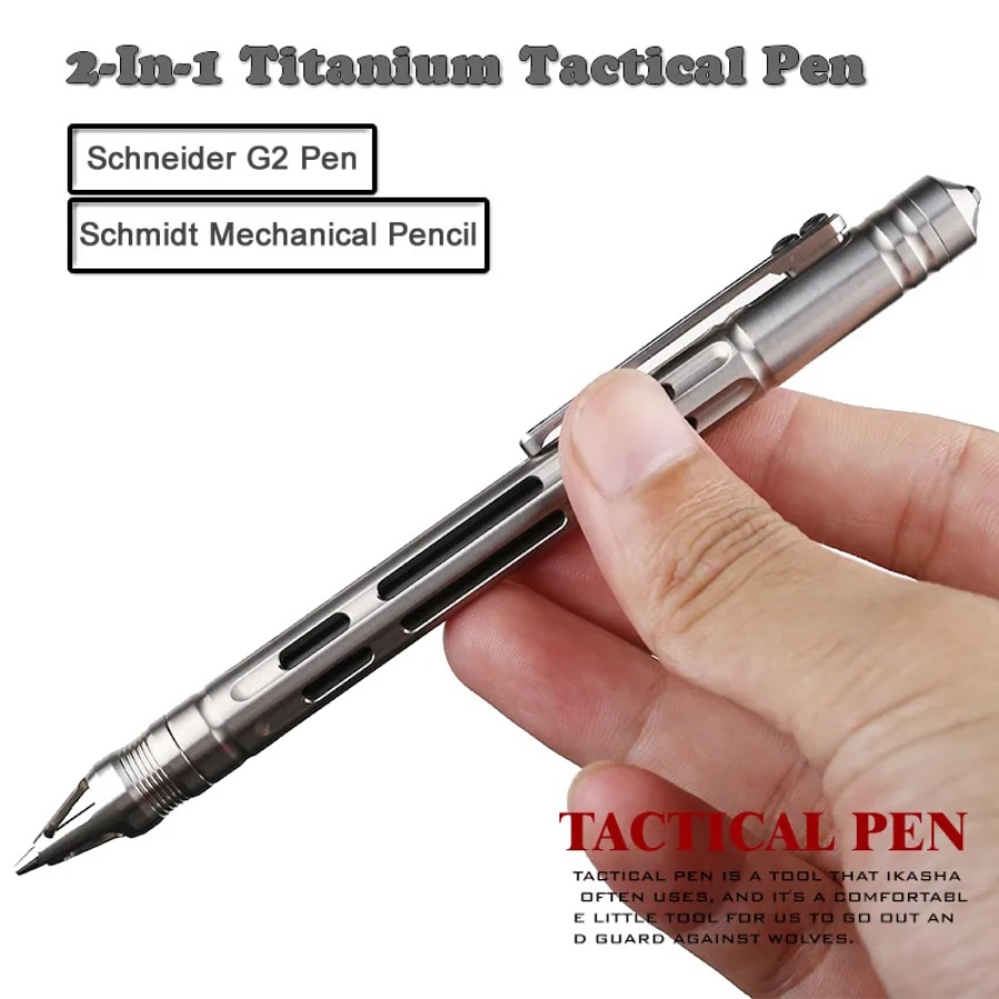 Pen Tactical Glass - Voor Titanium 2-in-1 tactische pen potlood