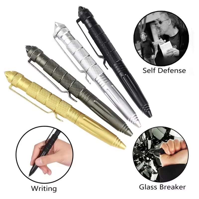 Pen Tactical Glass - Militaire tactische pen Aluminiumlegering Outdoor Camping