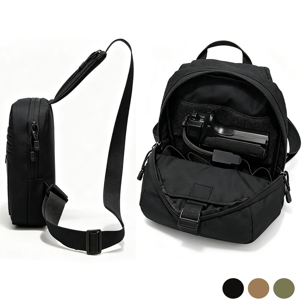Edc Carry Handgun - Tactische borsttas Crossbody schoudertas Verborgen draagtas