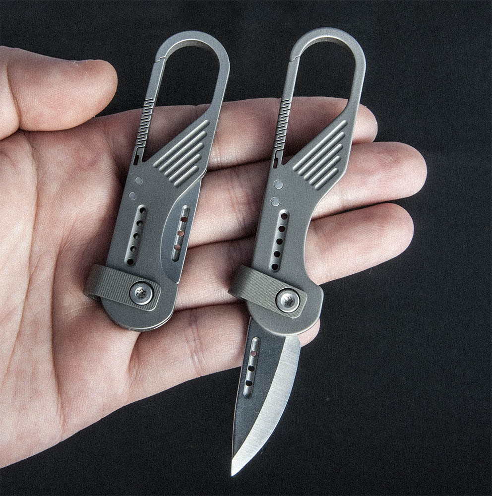 Edc Carry Essentials - Titaniumlegering sleutelhanger mini-zakmes Handig voor het