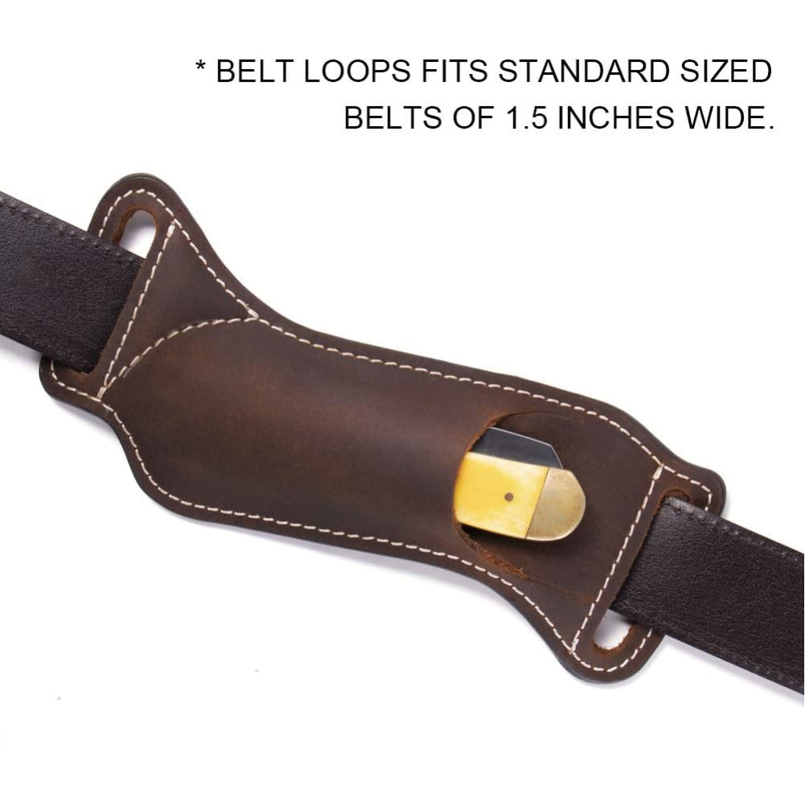 Bruine leren messenriemtas voo - Edc Carry Essentials recensie en prijs