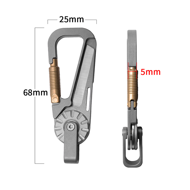 Autosleutelhanger van titanium - Edc Carry Essentials recensie en prijs