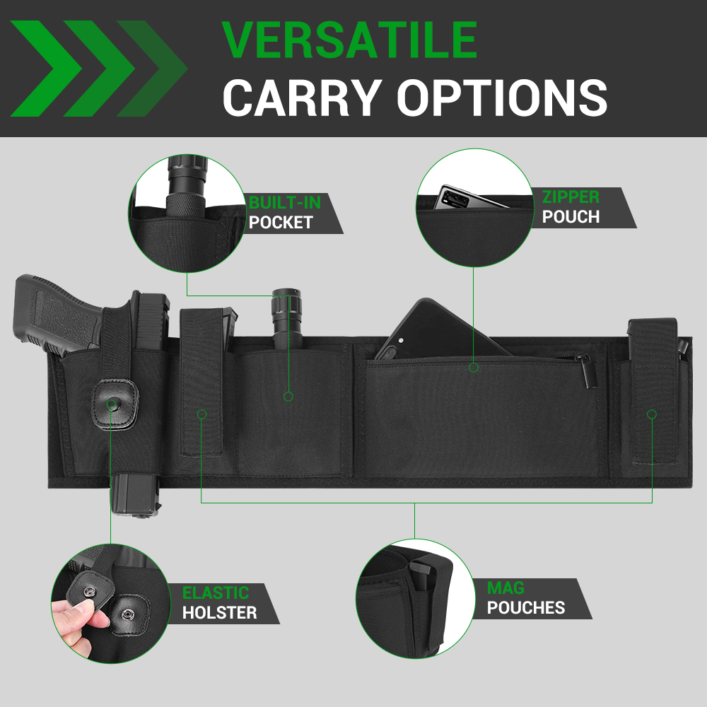 Buikband pistoolholster verbor - Edc Carry Handgun recensie en prijs